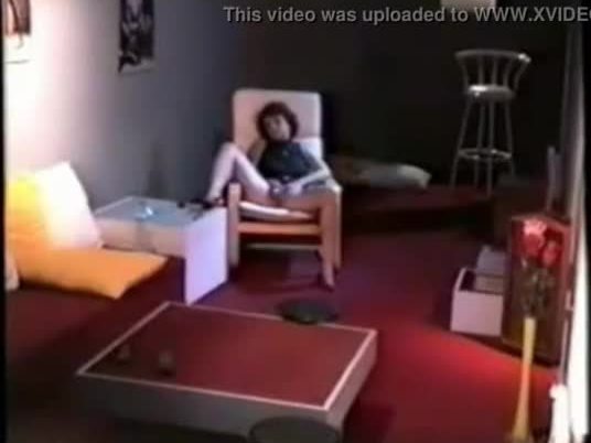 My mom masturbating in living room caught by hidden cam