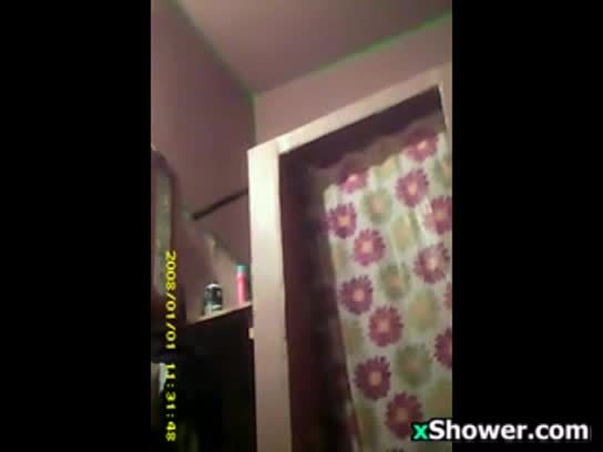 Watching my ex shower using a spy cam